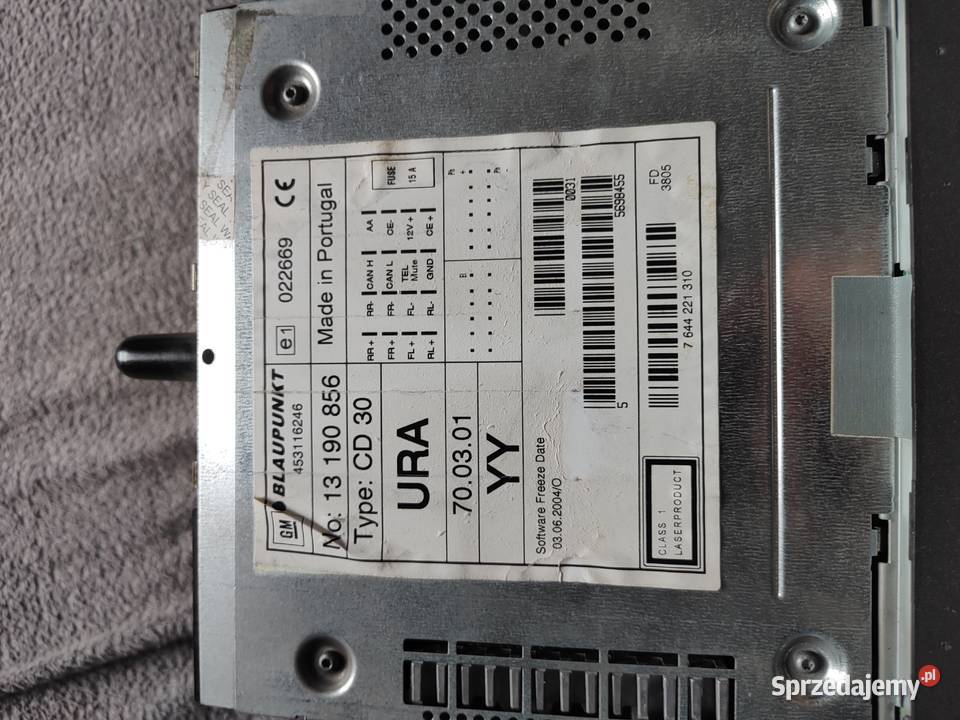 Radio CD 30 Opel Astra H 13190856 śląskie