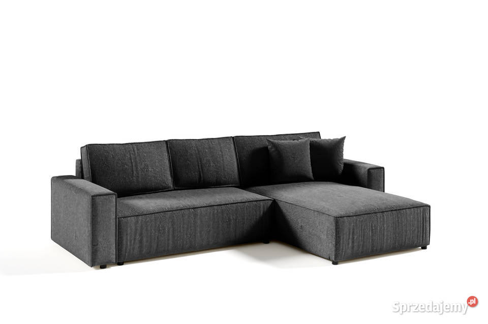 Narożnik ROCCA L Sztruksowy narożnik z funkcją mazowieckie Warszawa sprzedam