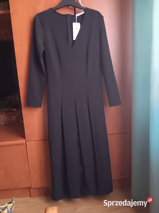 Sukienka Damska Midi z Zakładkami Reserved Plisowana  Opole