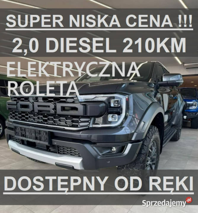 Ford Ranger Raptor Raptor 20 diesel 210 Roleta kamera cofania Szczecinek