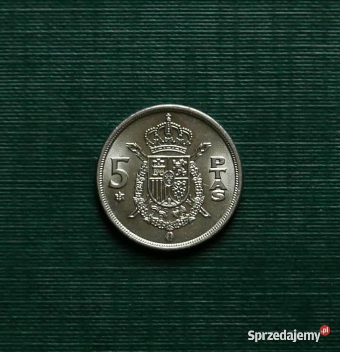 HISZPANIA 5 peset 1975r 77 w gwiazdce Gliwice