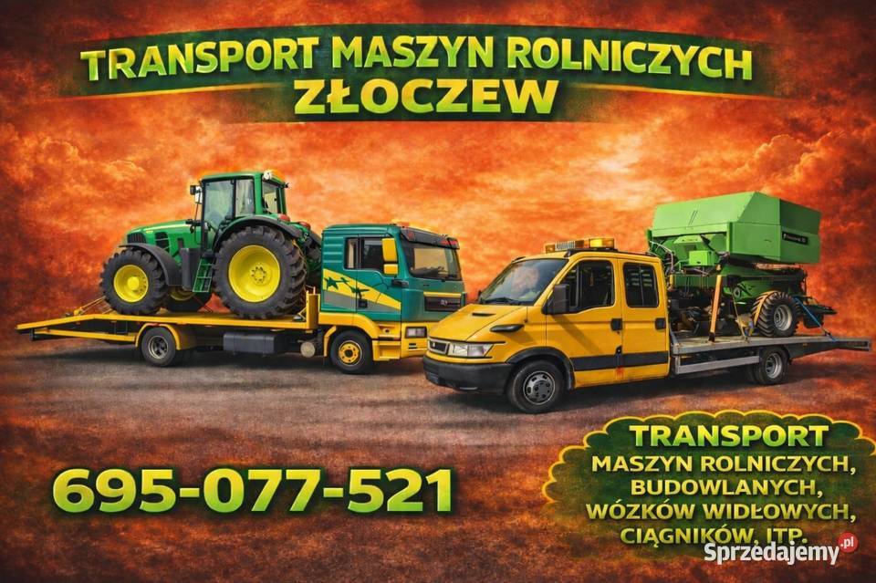 Transport maszyn rolniczych Złoczew