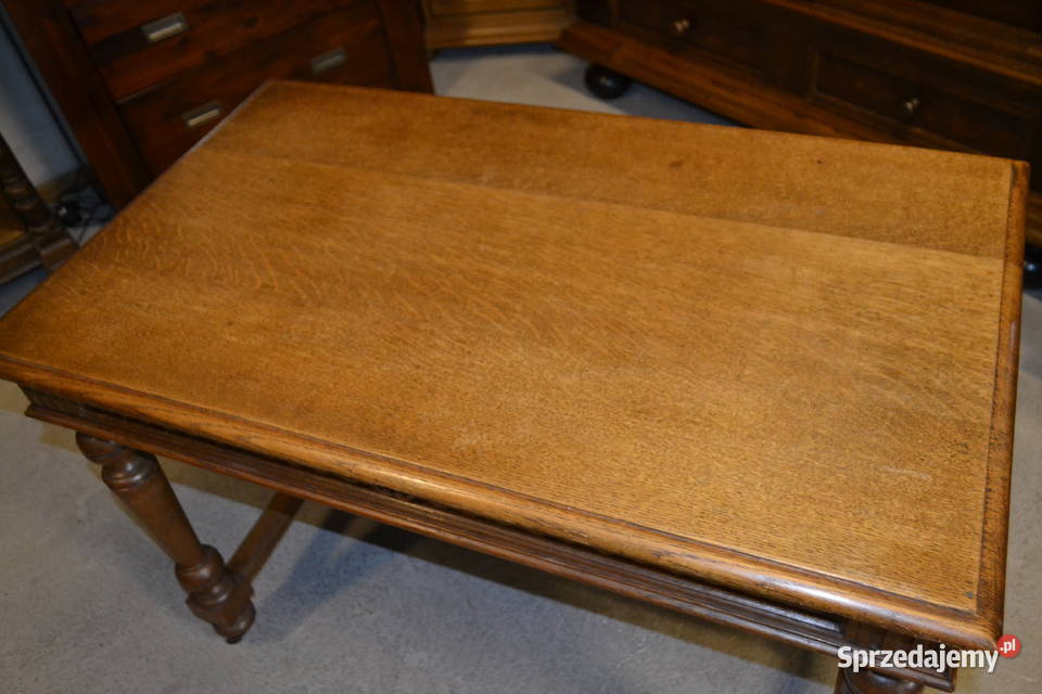 stół eklektyczny 1910 dąb Antyki Będzin
