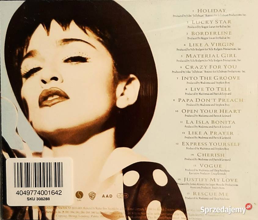 Wspaniały Album Cd Madonna The Immaculate 1 płyta Poznań
