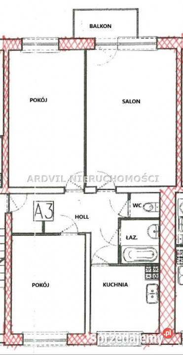 Mieszkanie 67m2 3 pokoje Białystok 7388zł/m2 Mieszkania