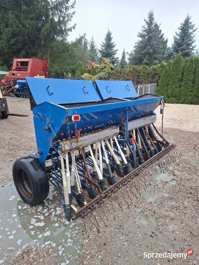 Siewnik 3m Poznaniak z zaprawiarka sprawny tanio Parczew