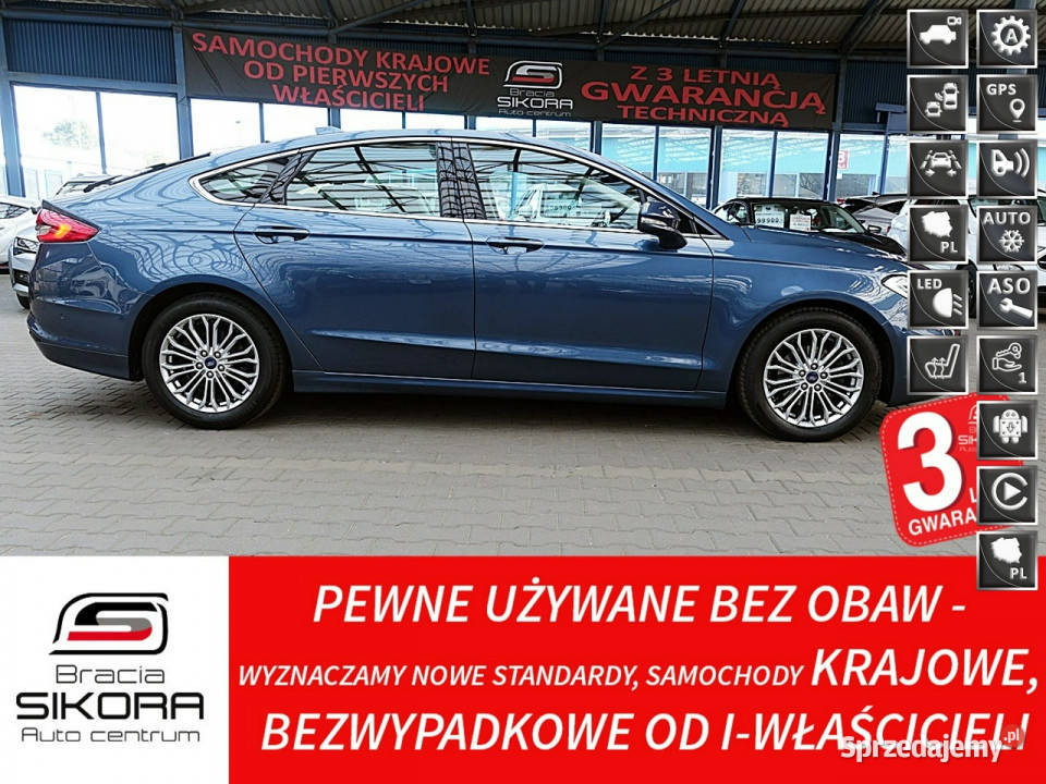 Ford Mondeo TITANIUMAutomatLedACC Serwisowany podgrzewane fotele