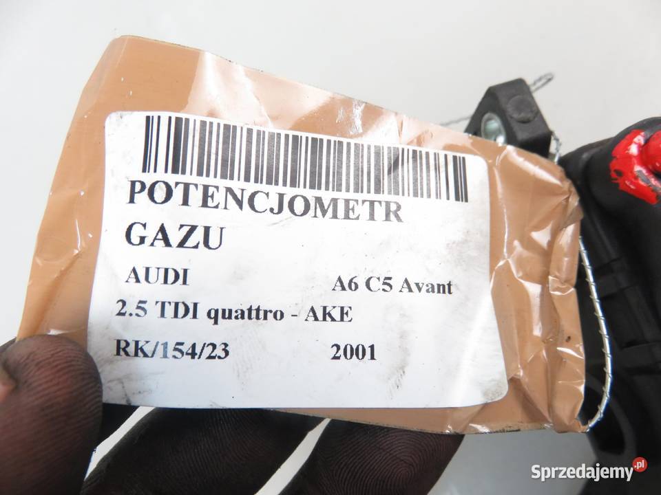 POTENCJOMETR GAZU AUDI A6 C5 25 TDI 8D1723523F