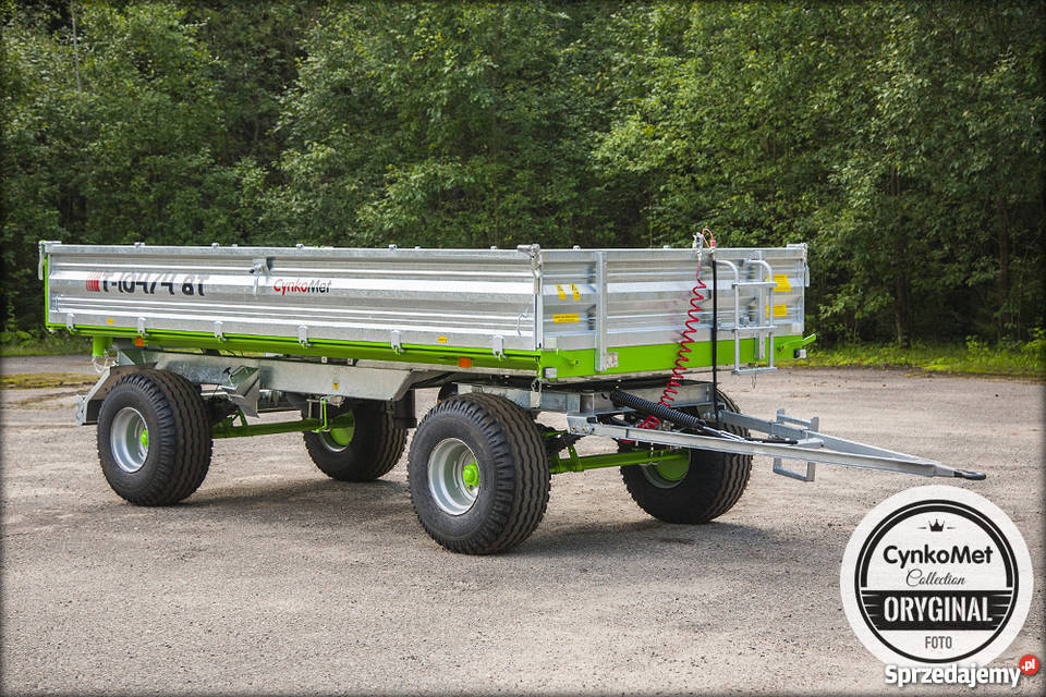 Przyczepa rolnicza dwuosiowa 8 ton Cynkomet śląskie sprzedam