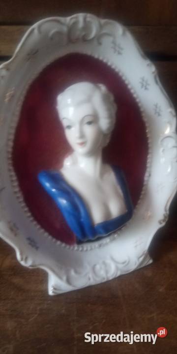 Porcelana Francja stare medaliony popiersia Antyki sprzedam