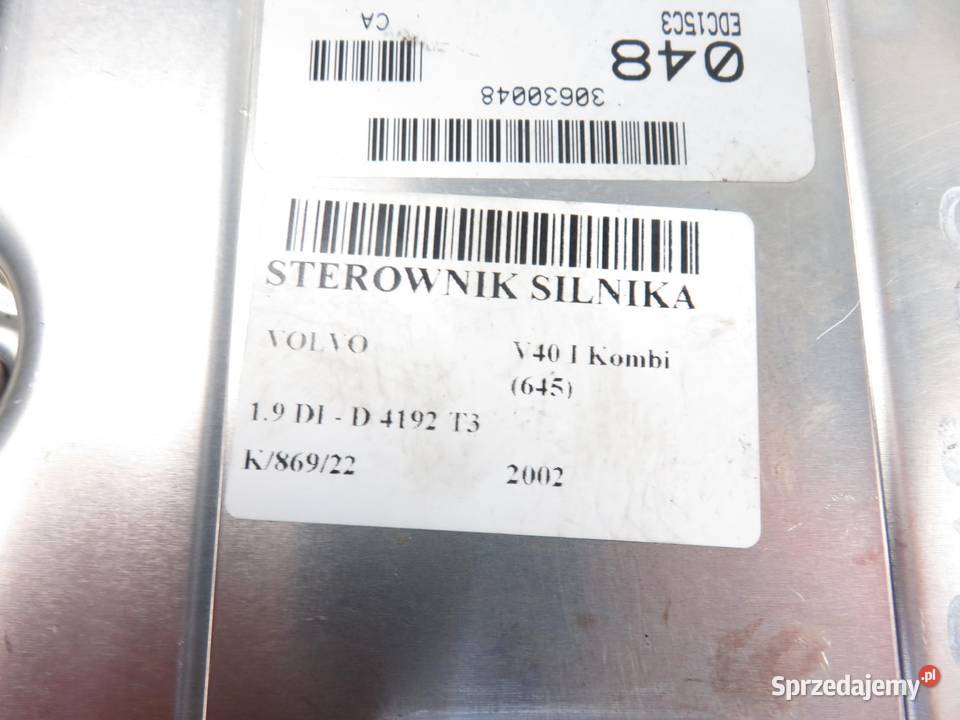 STEROWNIK VOLVO V40 19 DI 0281010441