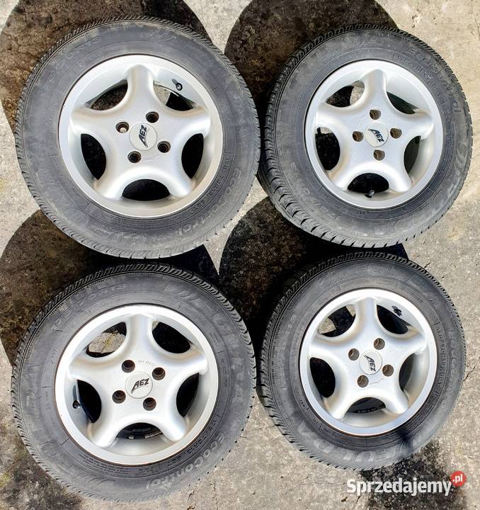 4 Alufelgi AEZ 13 4x100 ET 35 z oponami Fulda Grójec