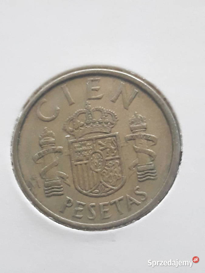 100 Pesetów Hiszpania 1988 r wielkopolskie Konin sprzedam