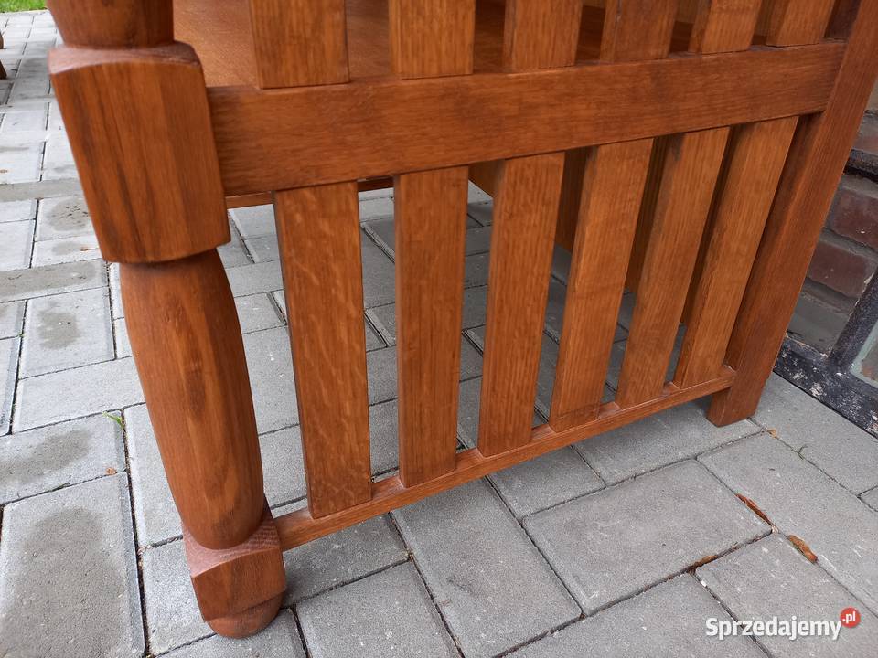 Stolik pod ścianę Konsolka drewniana Szafka Szafy, regały, półki Gawroniec