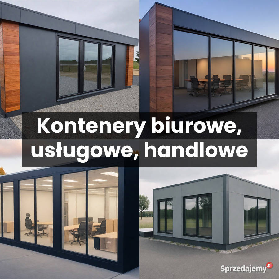 Kontener biurowy usługowy pawilon 6x3 na pełnej Katowice