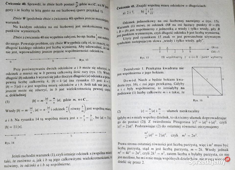 Matematyka kl 1 Jan Anusiak Chełm sprzedam