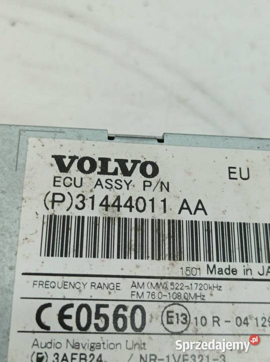 RADIO LIFT FL 31444011AA Volvo XC 70 III 2007 Rok produkcji 2015