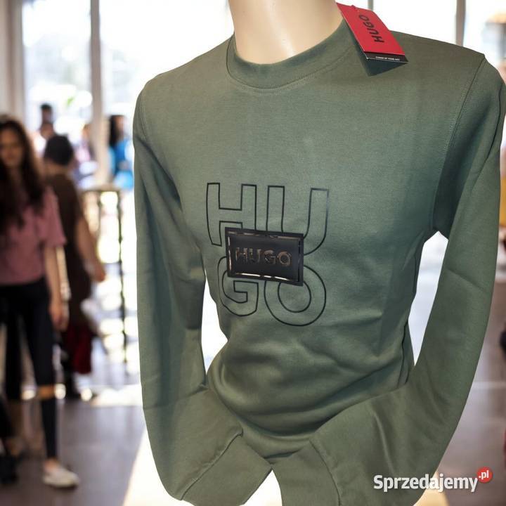 Bluza męska bawełniana Hugo Boss zielona rozmiar Białystok sprzedam