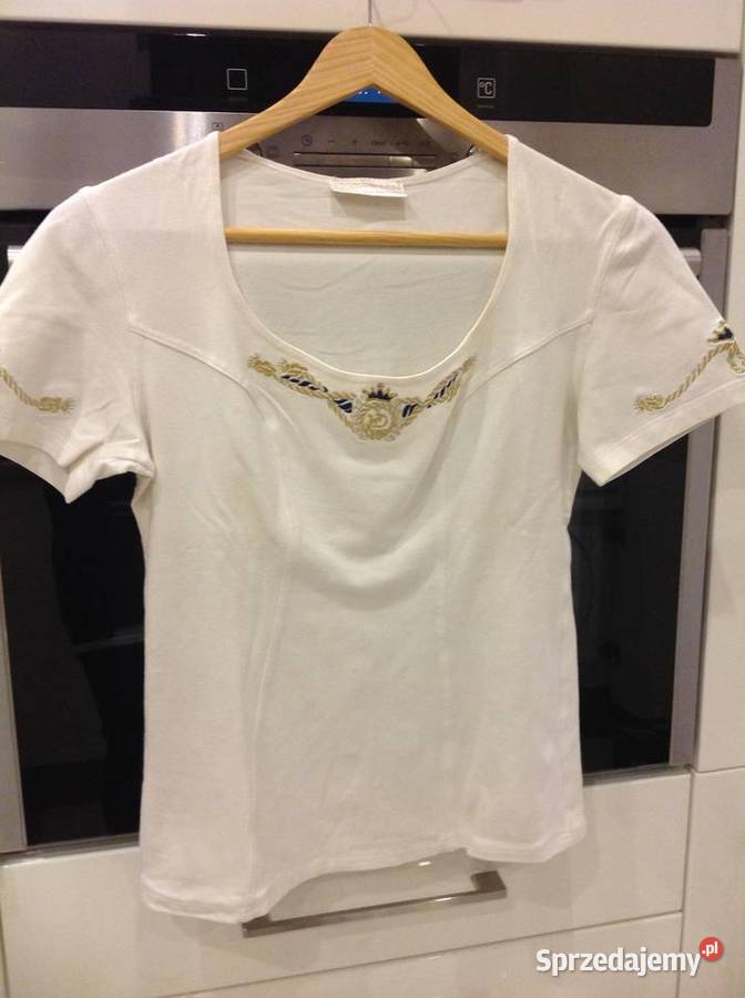 Biała Bluzka Damska roccobarocco XSS Haft Rozmiar 34(XS) Nowa Sól