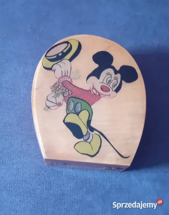 Szkatułka drewniania z wizerunkiem myszki Mickey wielkopolskie Koźminek sprzedam