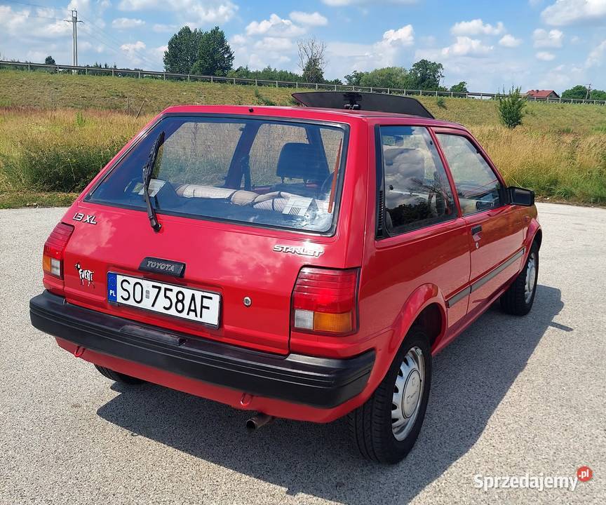 Toyota Starlet 1989 Rok produkcji 1989 Wodzisław