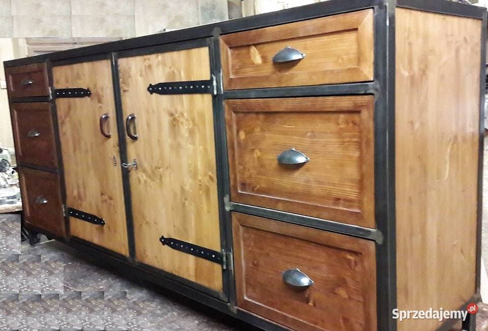 Szafka LoftKomoda industrialna RTVLoftMeble Warszawa sprzedam