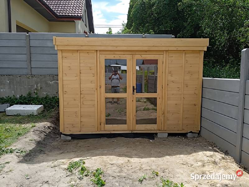 DOMEK NARZĘDZIOWY OGRODOWY DACH JEDNOSPADOWY śląskie Parzymiechy