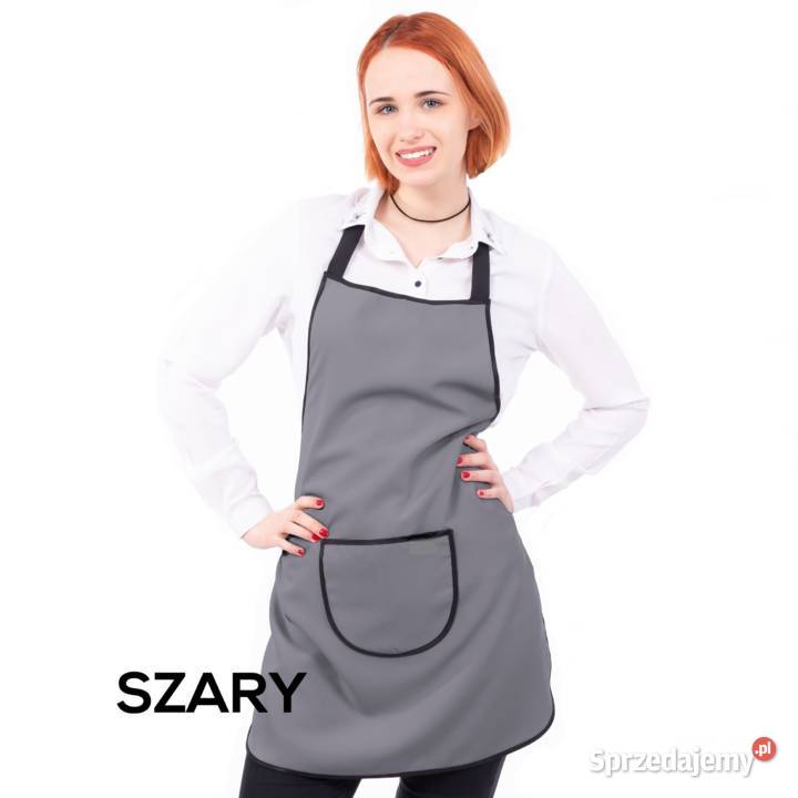 WODOODPORNY Fartuch czarny Fartuchy KUCHENNY Gdańsk