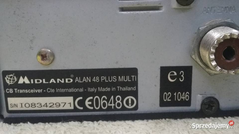 CB radio Alan 48 plus Antena Pozostałe kujawsko-pomorskie Unisław