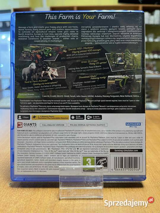 Farming Simulator 25 PlayStation 5 5 pudełkowa Elbląg