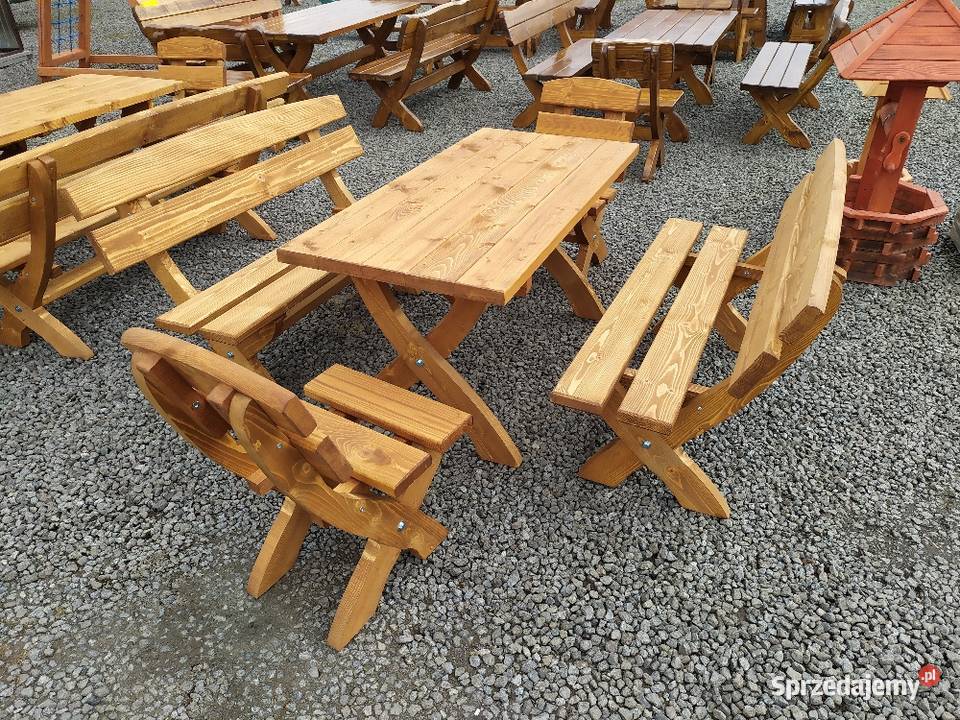 Meble Ogrodowe stół ławki krzesła