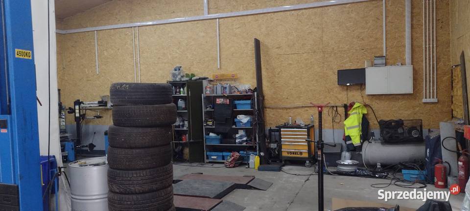 wynajem zaraz hala mechanika wulkanizacja gotowe 150m2 Podłęże