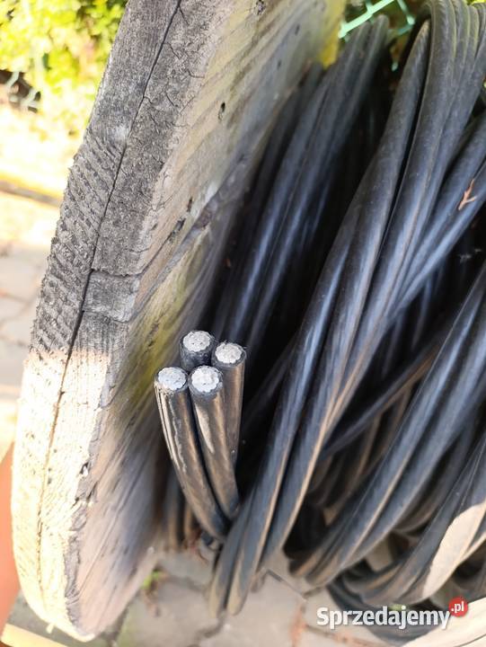 Kabel napowietrzna aluminiowy 4 żyły Czarny Las