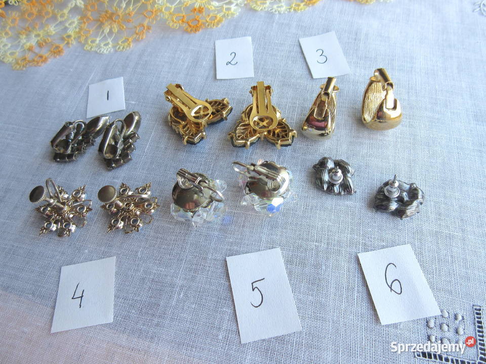 Stara biżuteria klipsy retro lata 80 Pozostałe podkarpackie