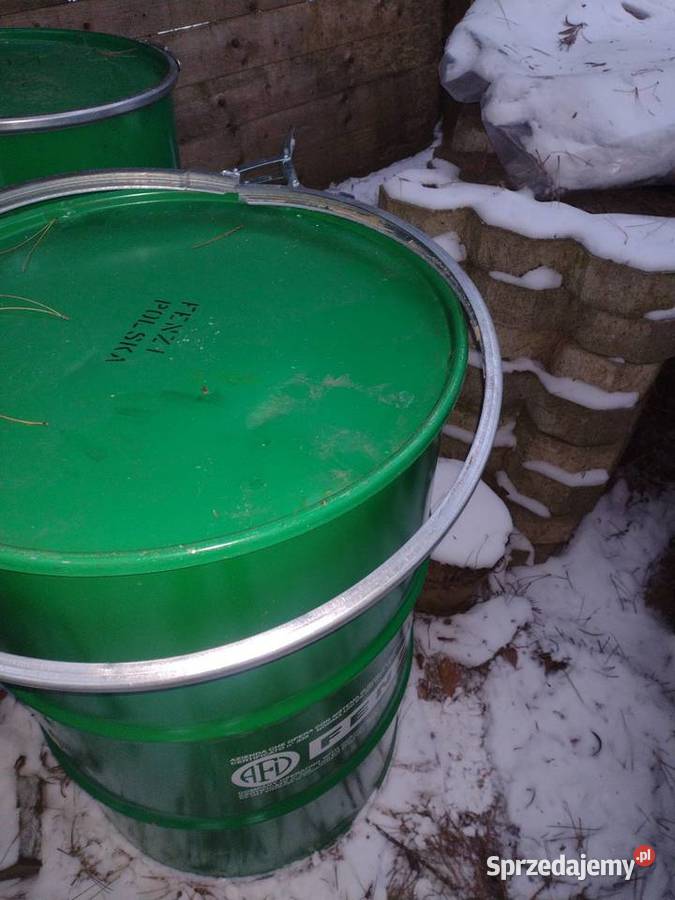 Beczka metalowa 200 litr czysta z pokrywą Nowy Sącz