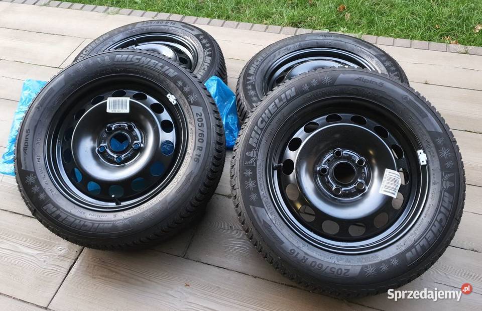 Koła zimowe Michelin Alpin5 20560R16 na felgach zima mazowieckie Warszawa sprzedam
