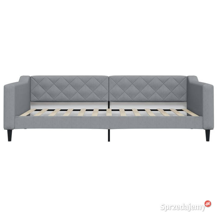 Sofa z materacem do spania jasnoszara tkanina mazowieckie Warszawa