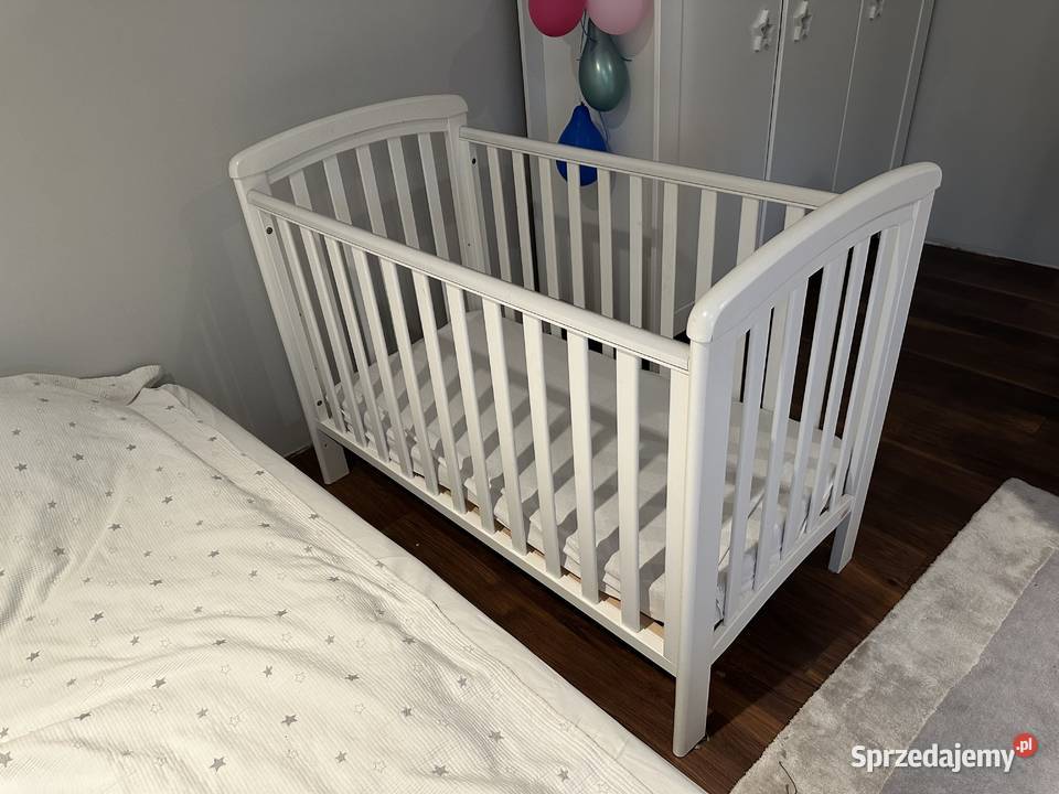 Łóżeczko dziecięce z materacem firmy stan nowy 66cm mazowieckie Wolica