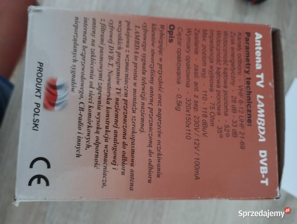 Antena telewizyjna DVBT LAMBADA pokojowa Wietlin Trzeci