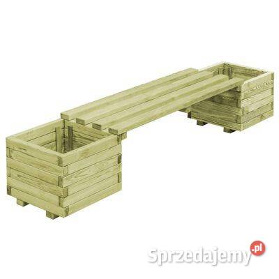 vidaXL Ławka ogrodowa z donicami impregnowane Warszawa