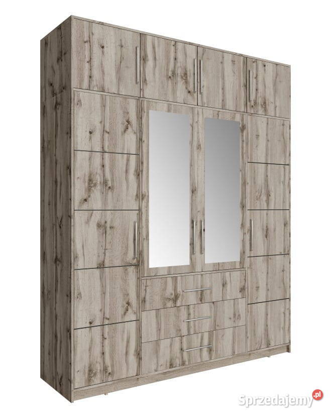 Szafa Bali D4 z opcją nadstawki 4 kolory lustra Wieruszów