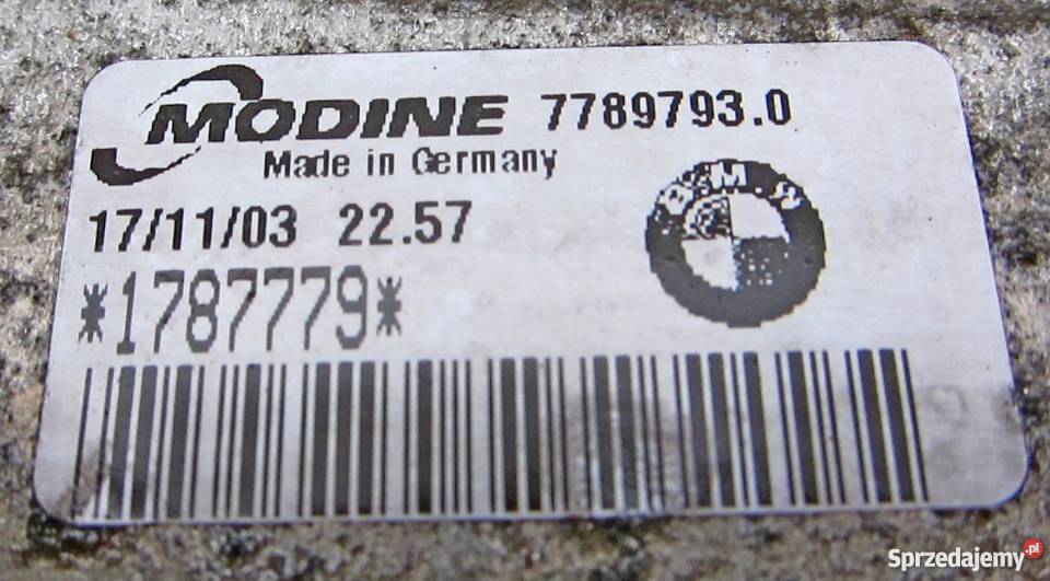 BMW E46 20 148 CHŁODNICA INTERCOOLER 77897930 Układ chłodzenia Zwoleń