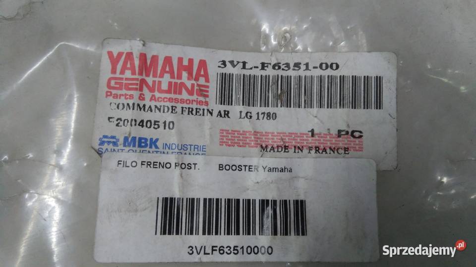 Linka hamulca tylnego tył ORGINAŁ Yamaha MBK Bielsk Podlaski
