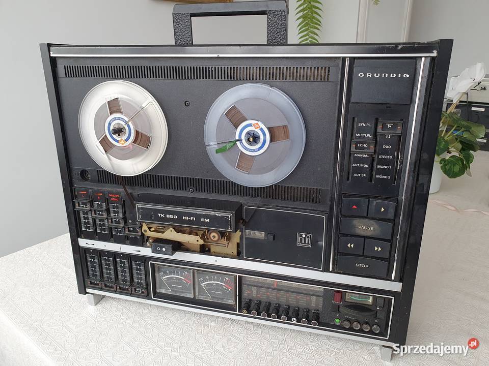 Stary zabytkowy magnetofon szpulowy Grundig pomorskie Kępice