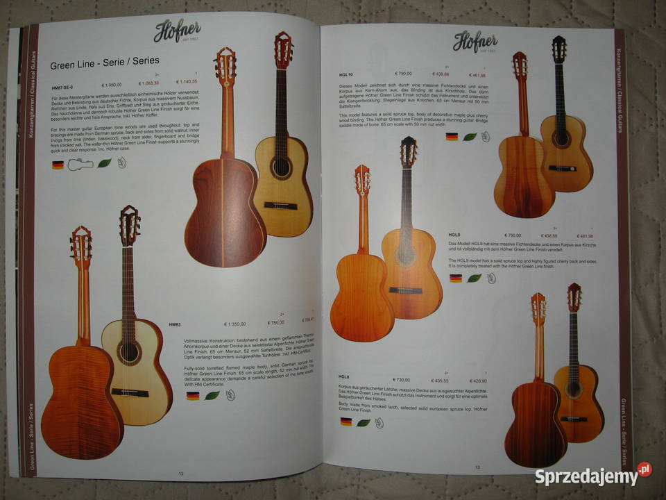 Hofner 2022 Confidental guitar catalog katalog Kępice