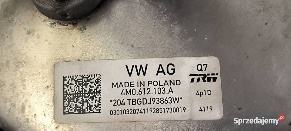 SERWO HAMULCOWE AUDI Q7 II 4M 4M0612103A Lipno