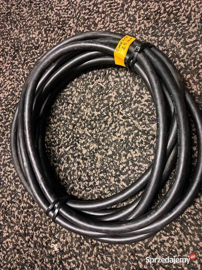 Przewod kabel linka w gumie 25mm Pozostałe Katowice