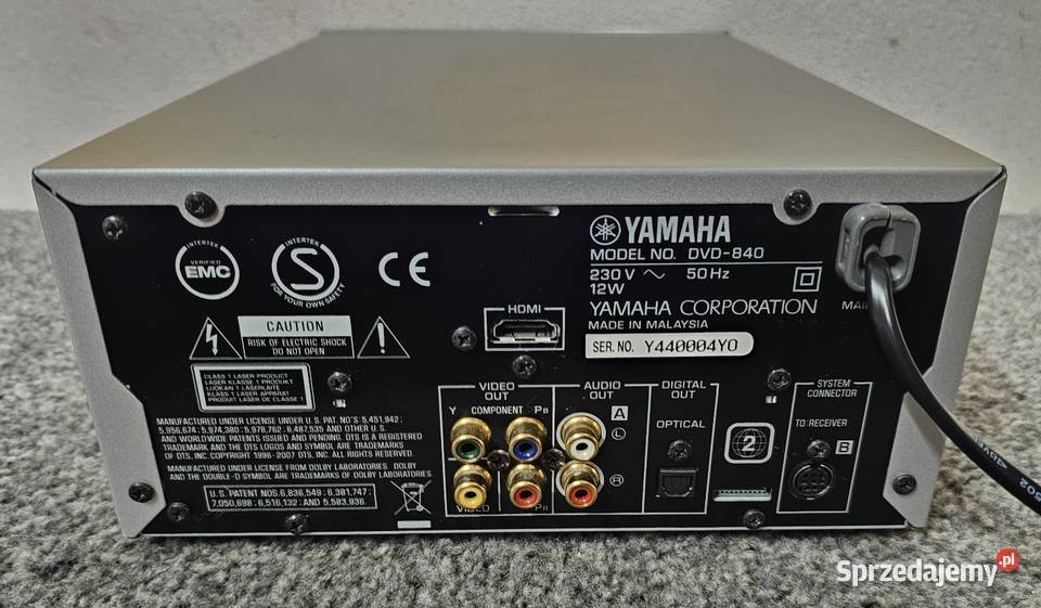 Odtwarzacz płyt Yamaha DVDE840 USB Pianocraft Kraków