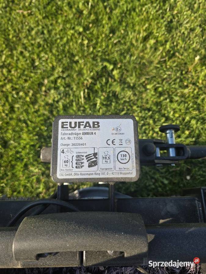 Bagażnik rowerowy uchylny na 4 rowery Eufab Dębica