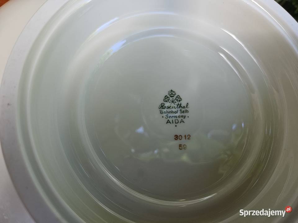 Rosenthal Aida 2 duże patery żółta róża Lublin